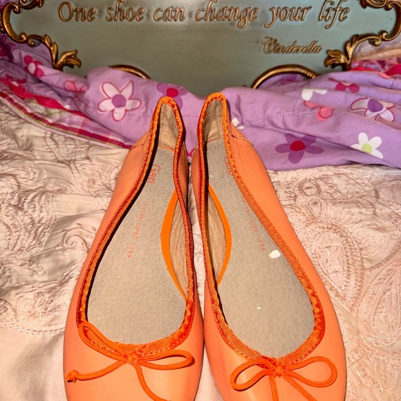 Orange Ballet Flats - Picture 1 of 3
